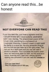 Can you read this Meme Template
