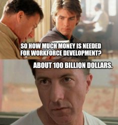 Rainman about $100 billion #1 Meme Template