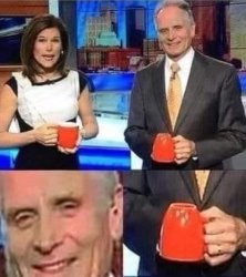 Upside Down coffee mug Meme Template