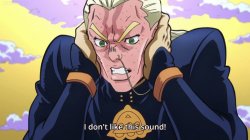 jjba diu Mikitaka I don't like this sound! Meme Template