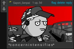 *C o n c e r n i n t e n s i f i e s* Meme Template