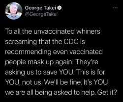 George Takei antivaxxers Meme Template