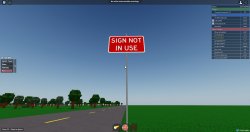 Sign Not In Use (ROBLOX) Meme Template