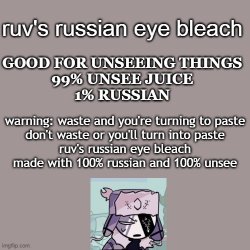 ruv's russian eye bleach Meme Template