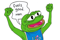 Pepe feels good man Sticker Meme Template