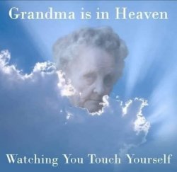 Grandma is in heaven watching you touch yourself Meme Template