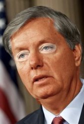 lindsey graham trump orange face Meme Template