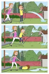 Summer kicks Morty Meme Template