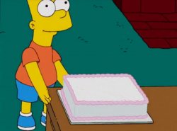 Bart Simpson Cake Meme Template