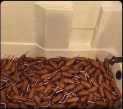 tub o corndogs Meme Template