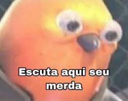 Escuta aqui seu merda Meme Template