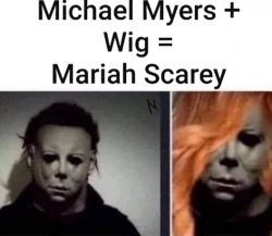 Halloween: Mariah Scarey Meme Template