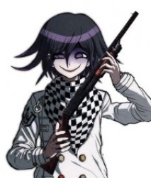 Kokichi with gun Meme Template
