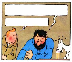 Tintin and Haddock Meme Template