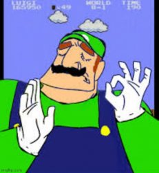 Just right (Luigi) Meme Template