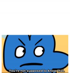 you're not supposed to know that Meme Template