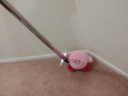 Kirby With LongSword Meme Template