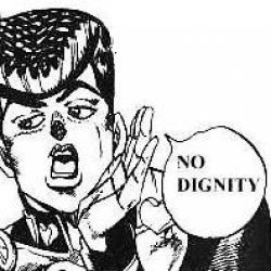 JoJo's Bizarre Adventure Josuke No dignity Meme Template