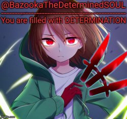 Bazooka the determined soul Meme Template