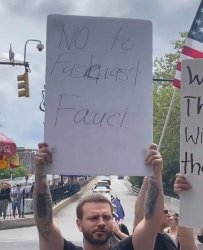 No to Fascist Fauci Meme Template
