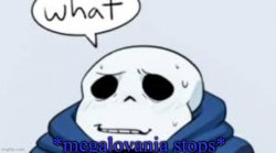 Megalovania stops Meme Template