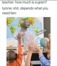 How much is a gram Meme Template