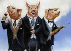 Pigs in suits Meme Template