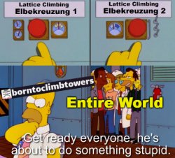 Simpsons ''BTC Climber'' Meme Template