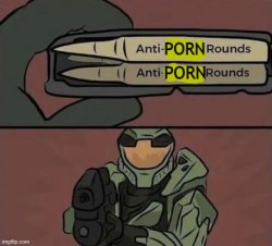 anti porn bullets Meme Template