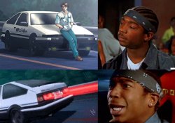 Initial D vs. The Fast And The Furious Meme Template