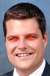 matt gaetz red eyes Meme Template