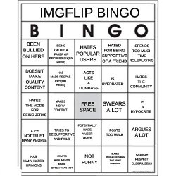 Imgflip (Spire) bingo Meme Template