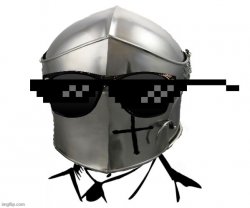 Crusader helmet deal with it Meme Template
