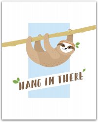 Sloth hang in there Meme Template