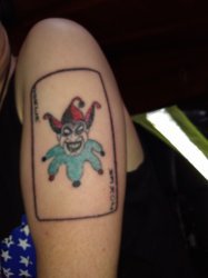 Joker tattoo Meme Template