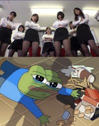 Pepe on floor Meme Template