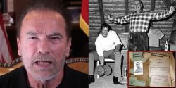 Arnold Schwarzenegger just like old Nazi dad Meme Template