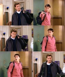 Chandler Joey passport Meme Template