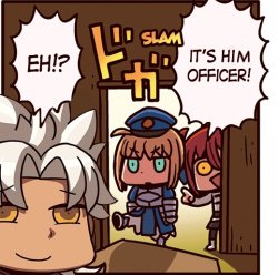 it's him officer Fate series Meme Template