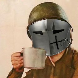 Coffee Crusader Meme Template