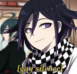Kokichi Gay silence Meme Template