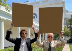 Biden holding sign Meme Template