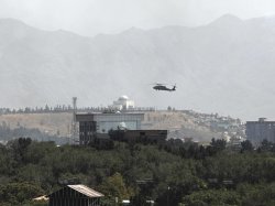 Helicopter Over US Embassy in Kabul Meme Template