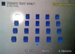 PS2 Corrupted Memory Card Meme Template