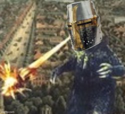 Crusader Godzilla Meme Template