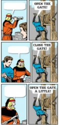 Close the gate Meme Template