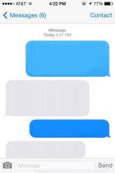 Blank Text Conversation Message Meme Template