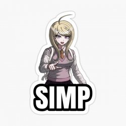 Kaede Akamatsu simp Meme Template