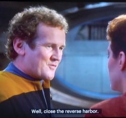 STAR TREK TNG, O'BRIEN, 'Close the revers harbor' Meme Template