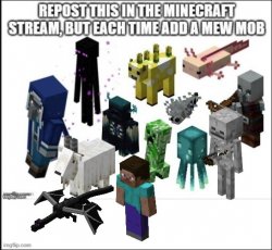 Repost Minecraft Meme Template